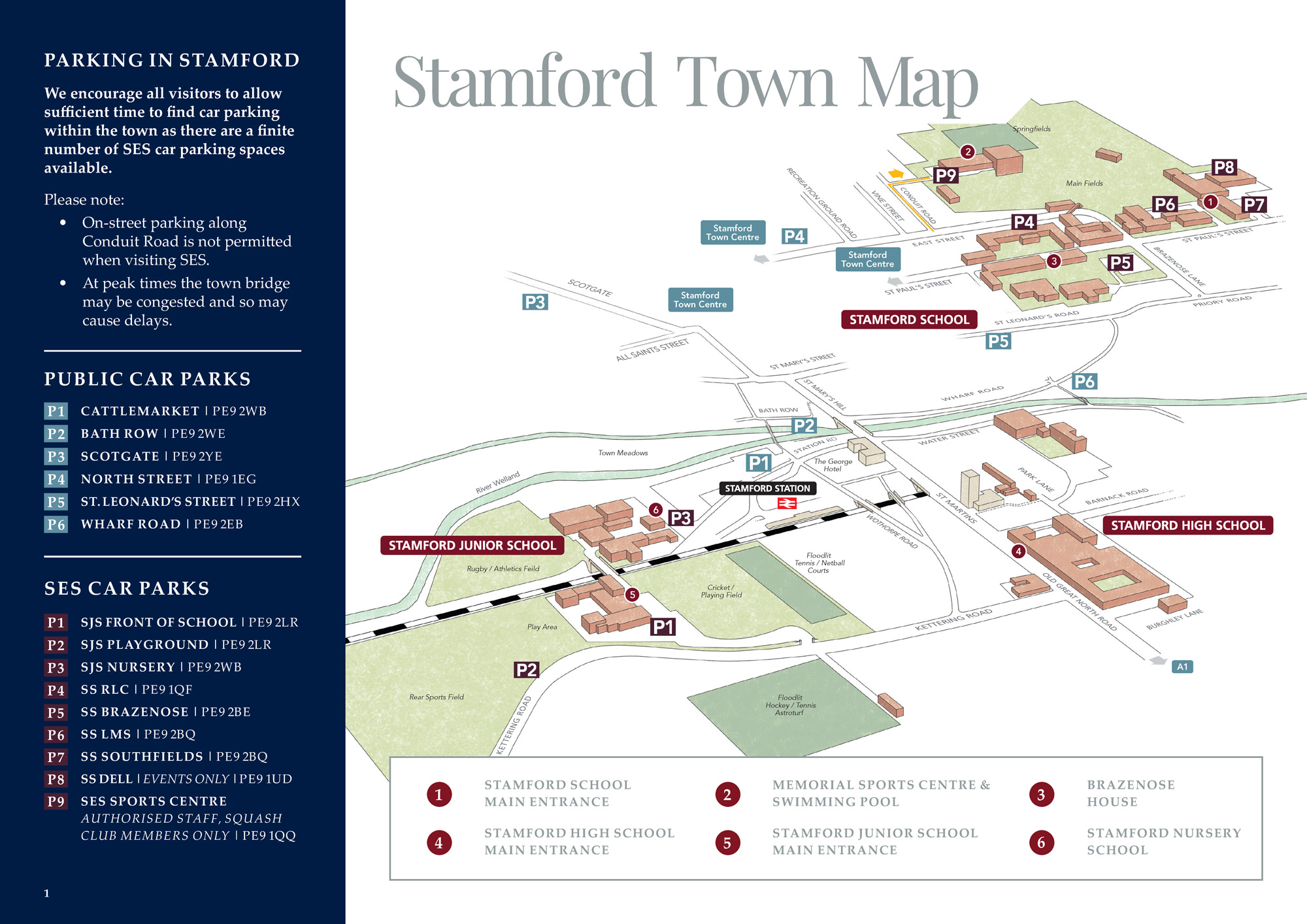 Parking Map of Stamford