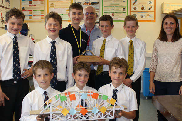 Young engineers triumph at County-wide bridge building challenge