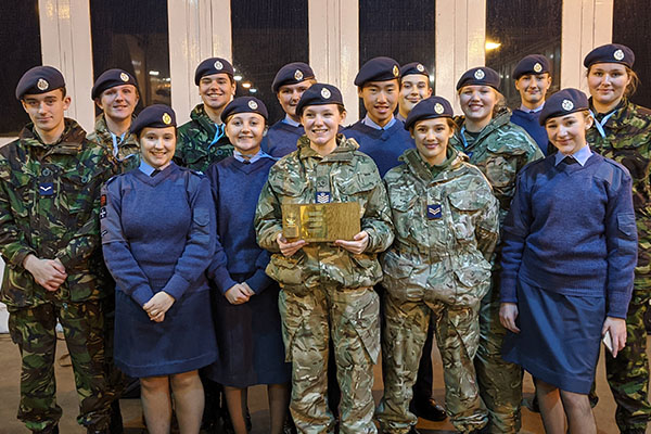 Trophy for CCF at Regional Air Squadron Competition