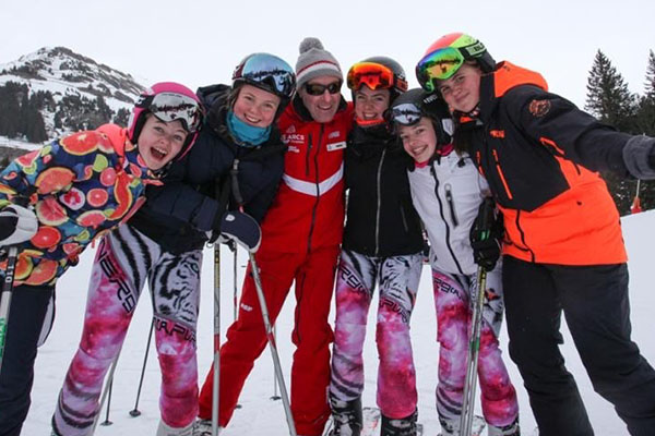 Stamford High School compete at the British School Girls Ski Races