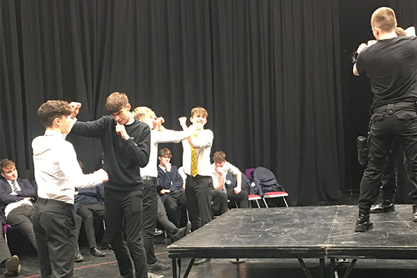 Boxclever Theatre event for Y11 studying macbeth for GCSE revision