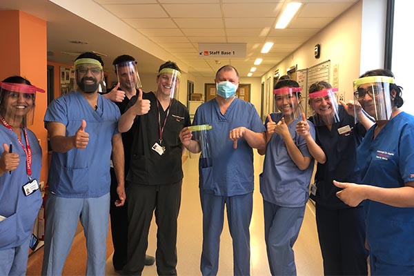Peterborough hospital receive masks from Stamford Endowed Schools
