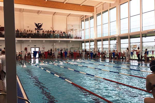 Pupils prepare to swim in IAPS regional gala 2020 at Stamford