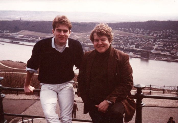 Roger Humphreys and John Culley on the Rhine.