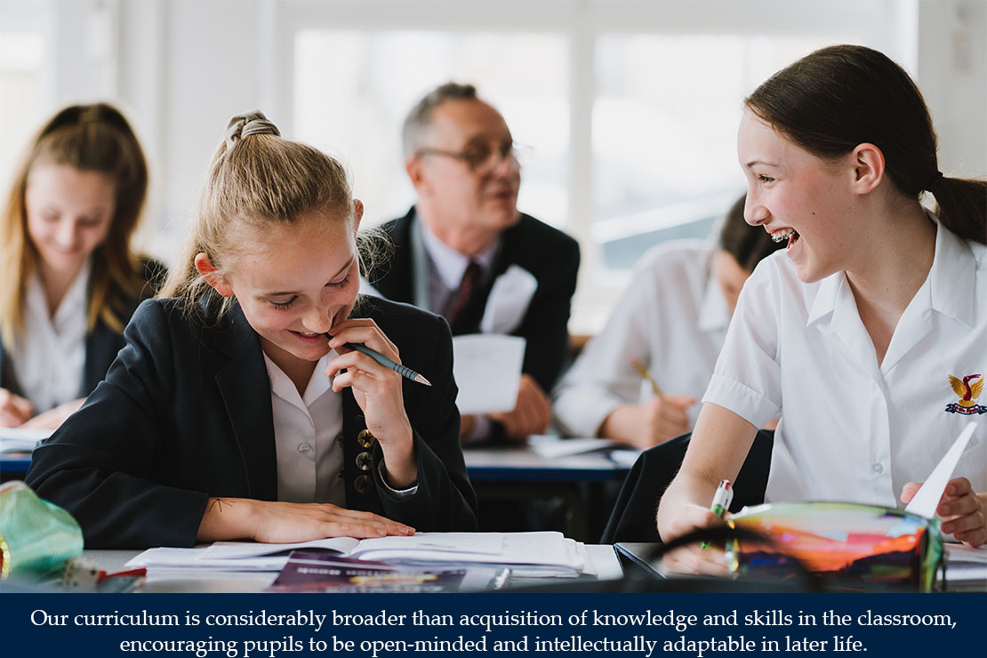 Our curriculum is considerably broader than acquisition of knowledge Our curriculum is considerably broader than acquisition of knowledge