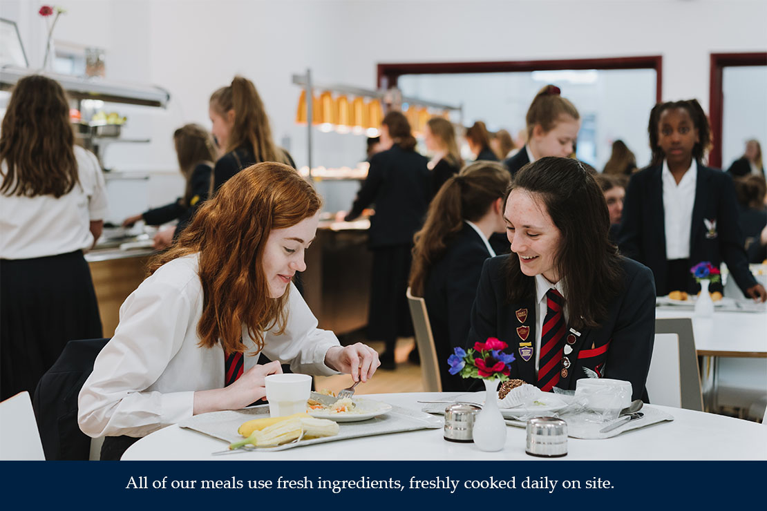 All of our meals use fresh ingredients, freshly cooked daily on site All of our meals use fresh ingredients, freshly cooked daily on site