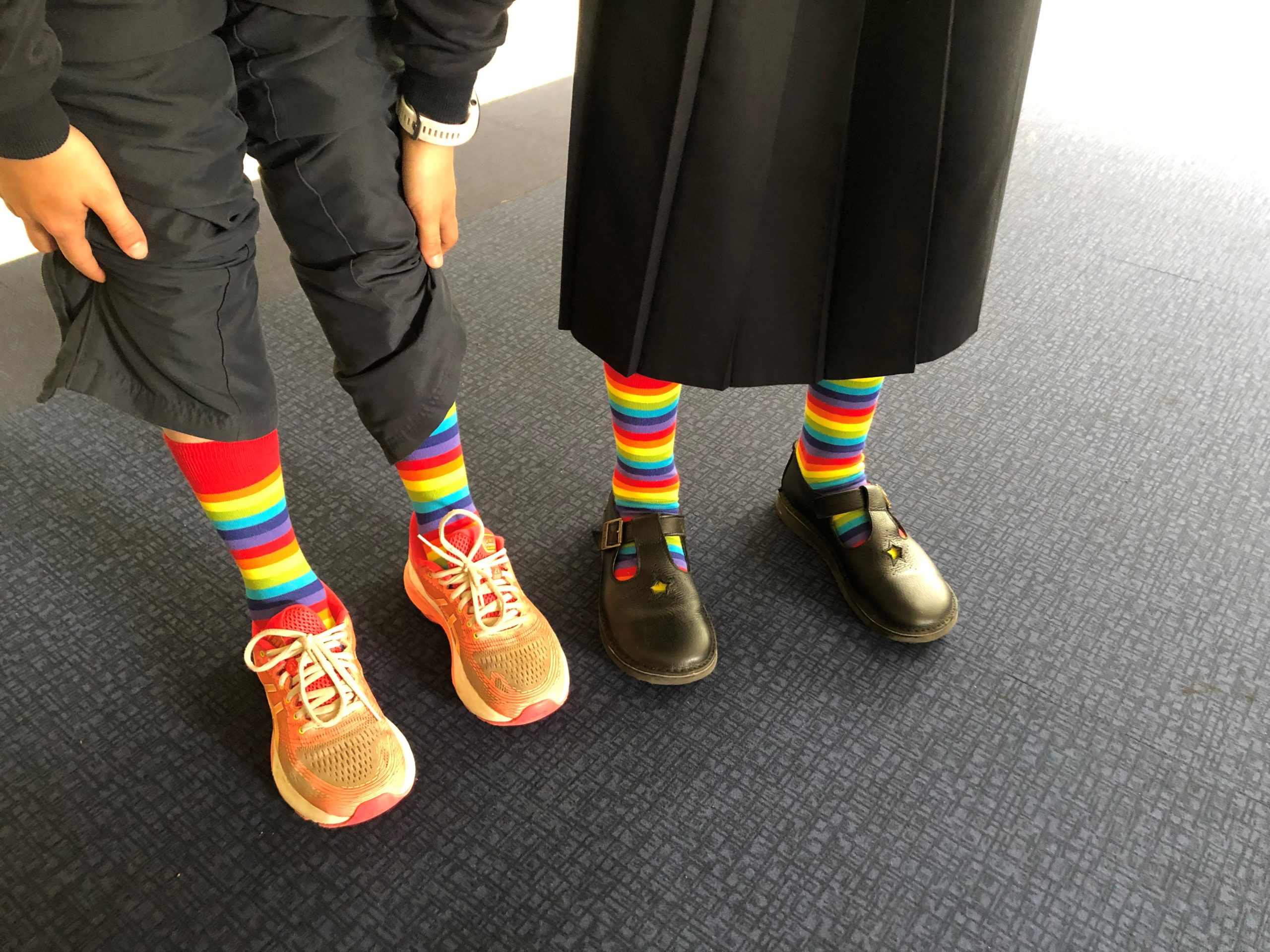 rainbow socks day