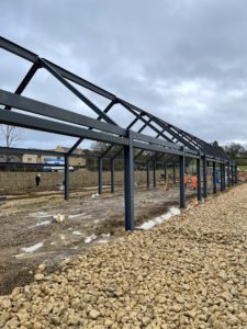 Kettering road sports facilities Steel up