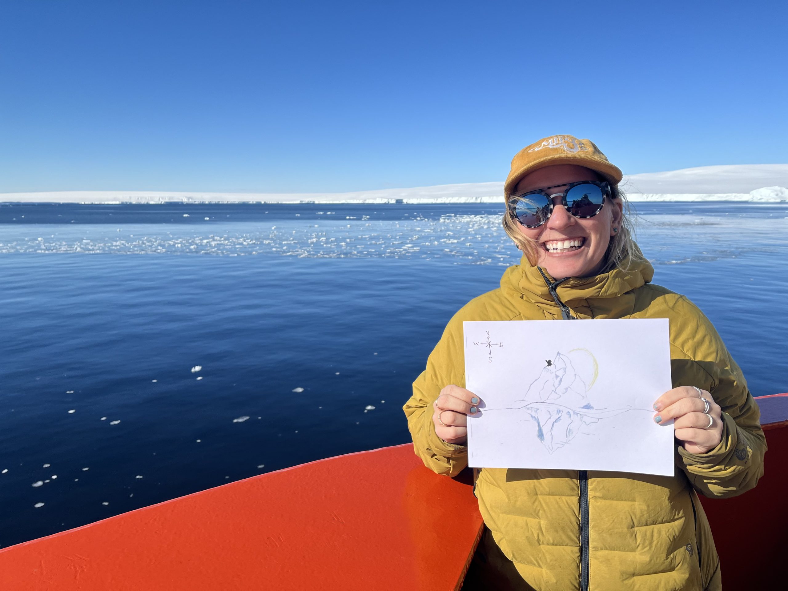 Mattie's Flag in Antarctica