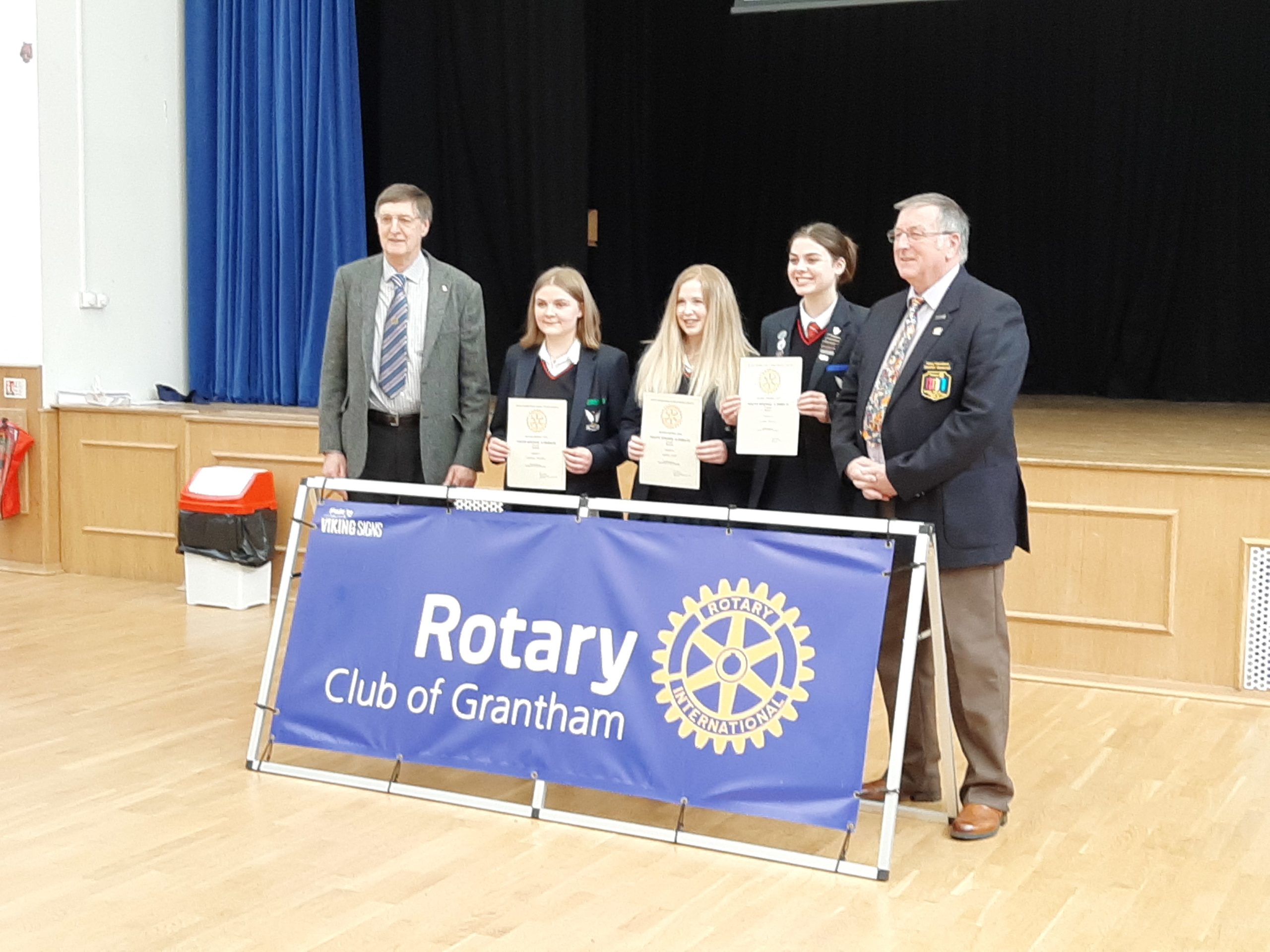 Public Speaking success at Rotary ‘Youth Speaks’ Competition